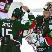 Divkārtējie Gagarina kausa ieguvēji 'Ak Bars' izstājas KHL izslēgšanas spēlēm