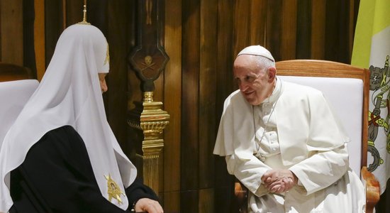 Pāvests Francisks un patriarhs Kirils aicina atjaunot kristiešu vienotību