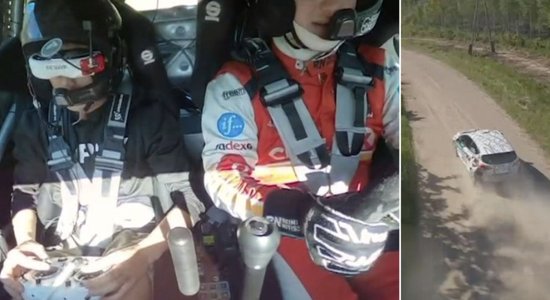 Video: Drona pilots kopā ar Nitišu veic rallija ātrumposmu