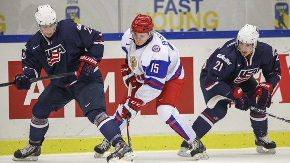 Russia - USA U-20 hockey