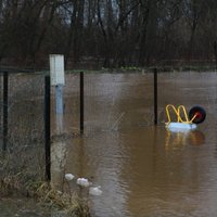No plūdu skartā Sventes pagasta evakuēti trīs cilvēki