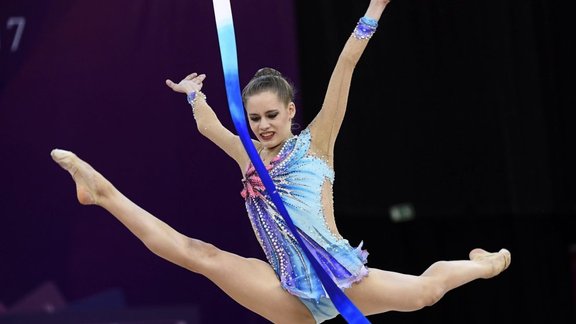 Jelizaveta Gamalejeva Latvia European Rhythmic Gymnastics Championships in Budapest