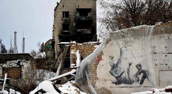 Ukraina kara gadadienā izlaidīs pastmarku ar Benksija grafiti