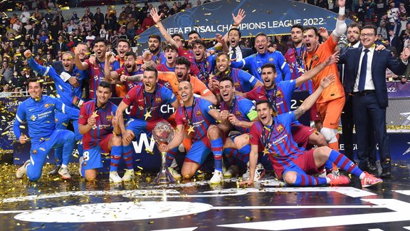 Barca, UEFA Čempionu līga, telpu futbols, Arēna Rīga