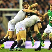 Anglija sagrauj Īrijas regbistu 'Grand Slam' sapni