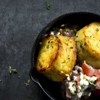Sāļie kartupeļu un biezpiena kēksiņi