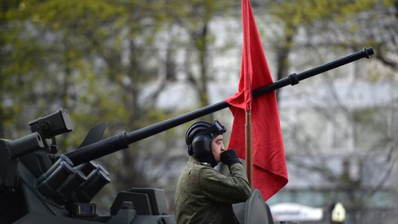 rehearsals for the Victory Day military parade in Moscow 