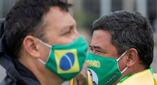 Brazīlijā diennakts laikā rekordliels ar Covid-19 saistītu nāves gadījumu skaits