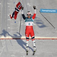 Phjončhanas spēļu sacensības noslēdzas ar Bjergenas astoto olimpisko zelta medaļu