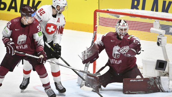 Hokejs, pasaules čempionāts: Latvija - Šveice