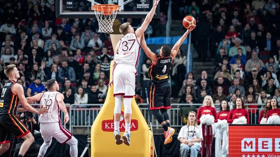 Basketbols, Latvija - Beļģija