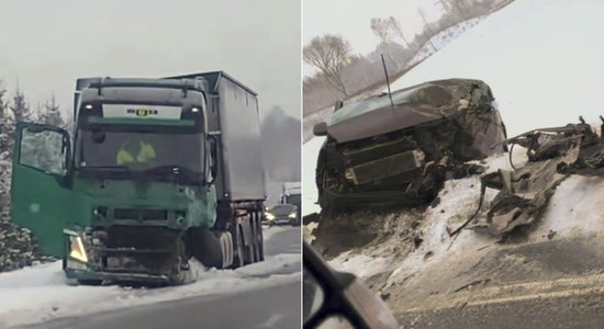 Uz Ventspils šosejas skolēnu mikroautobusa avārijā viens bojāgājušais un astoņi cietušie