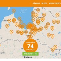 Izveidota mājaslapa ar Latvijas labāko karbonāžu vietu karti