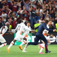 Vesthemas 'United' futbolisti mača nogalē izrauj uzvaru UEFA Konferences līgas finālā