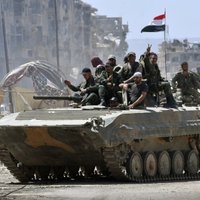 Karte: 'Daesh' evakuējas uz tuksnesi; Sīrijas spēki atkal kontrolē visu Damasku