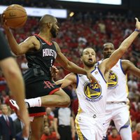 Hjūstonas 'Rockets' izlīdzina rezultātu NBA Rietumu konferences finālsērijā pret 'Warriors'