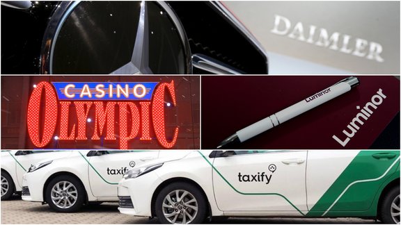 Daimler, Mercedes, Olympic Casino, Luminor, Taxify