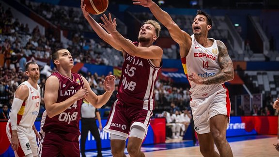 Basketbols, Pasaules kauss: Latvija - Spānija - 11