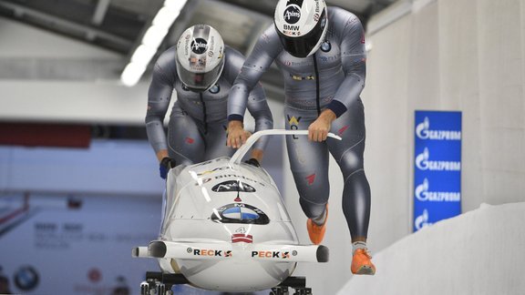 Bobslejs, Pasaules kausa posms Siguldā. Vīriešu divnieki (8.decembris) - 2