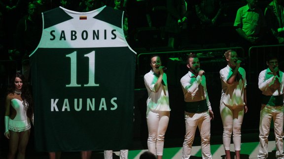 'Žalgiris' iemūžina Saboņa numuru