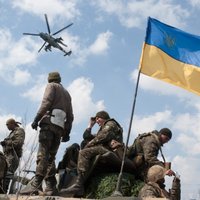 Artemivskā un Družkivkā pacelts Ukrainas karogs