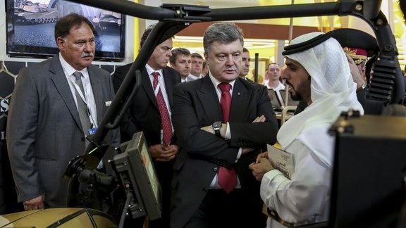 Ukrainian President Poroshenko on Exhibition IDEX, Abu Dhabi