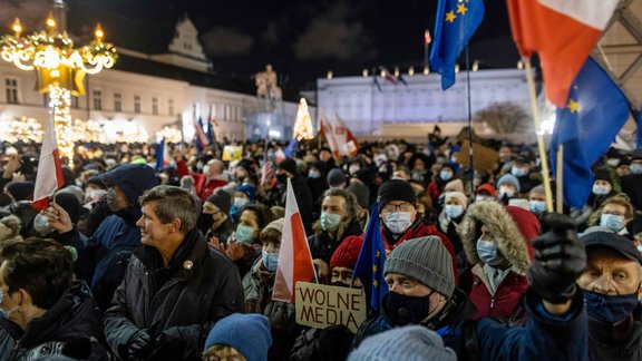 Polija Varšava PROTESTS 