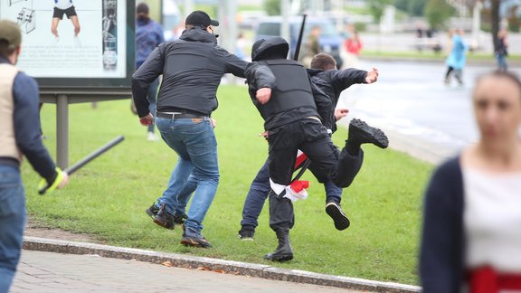 Baltkrievija, Minska - protesta gajiens 6. septembris  - 9