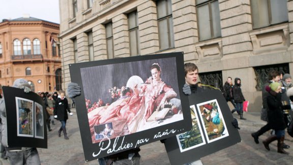 Protests pret Kultūras koledžas un Kultūras akadēmijas apvienošanu - 1