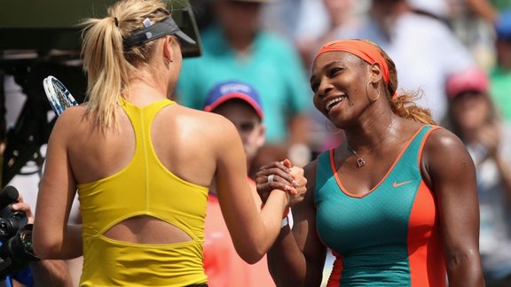 Maria Sharapova and Serena Williams