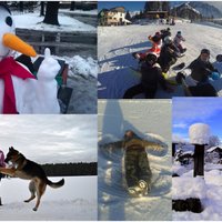 Foto: Sniegavīri, medības, zemledus makšķerēšana – ziemas prieki lasītāju acīm