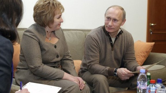 Ludmila and Vladimir Putin