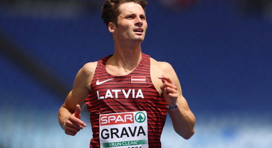 Grava izcīna 13. vietu Eiropas čempionātā 200 metru sprintā