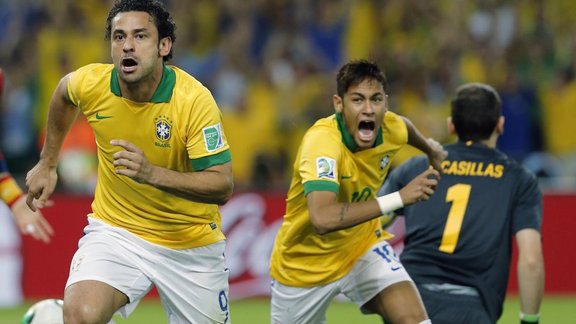 Brazil Fred and Neymar