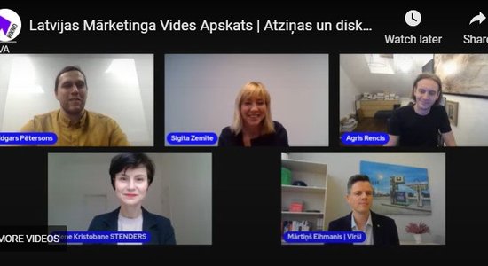 Video: Mārketinga ekspertu diskusija par nozares vidi Latvijā