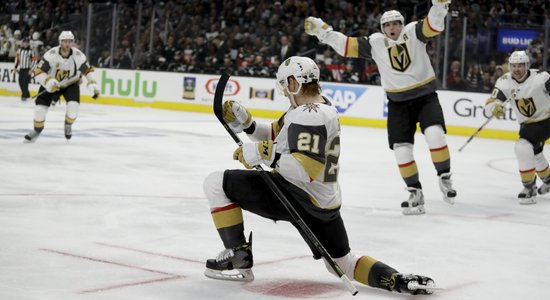 'Golden Knights' nonāk uzvaras attālumā no Stenlija kausa pirmās kārtas pārvarēšanas