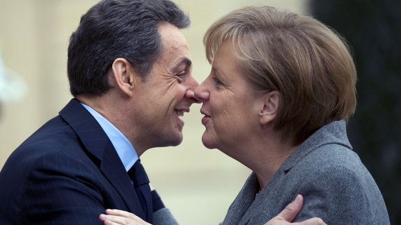 Nicolas Sarkozy and Angela Merkel