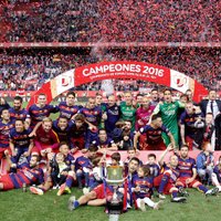 'Barcelona' futbolisti 28.reizi triumfē Spānijas Karaļa kausa izcīņā