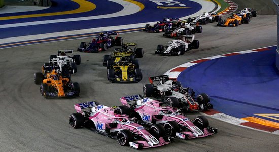 'Force India' pilotiem aizliedz savstarpējās cīņas trasē