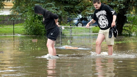 Jelgavā applūdusi dzīvnieku patversme