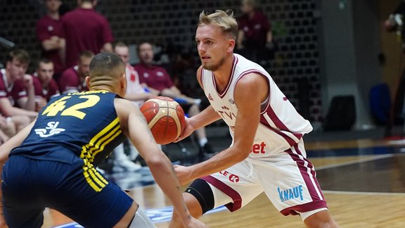 Basketbols, pārbaudes spēle: Latvija - Zviedrija