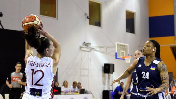 Sieviešu basketbola pārbaudes spēle Latvija - Ukraina - 3