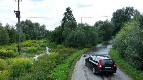 Pārplūdusi Svētes upe un applūduši Atpūtas un Tušķu ciemi Jelgavas novadā