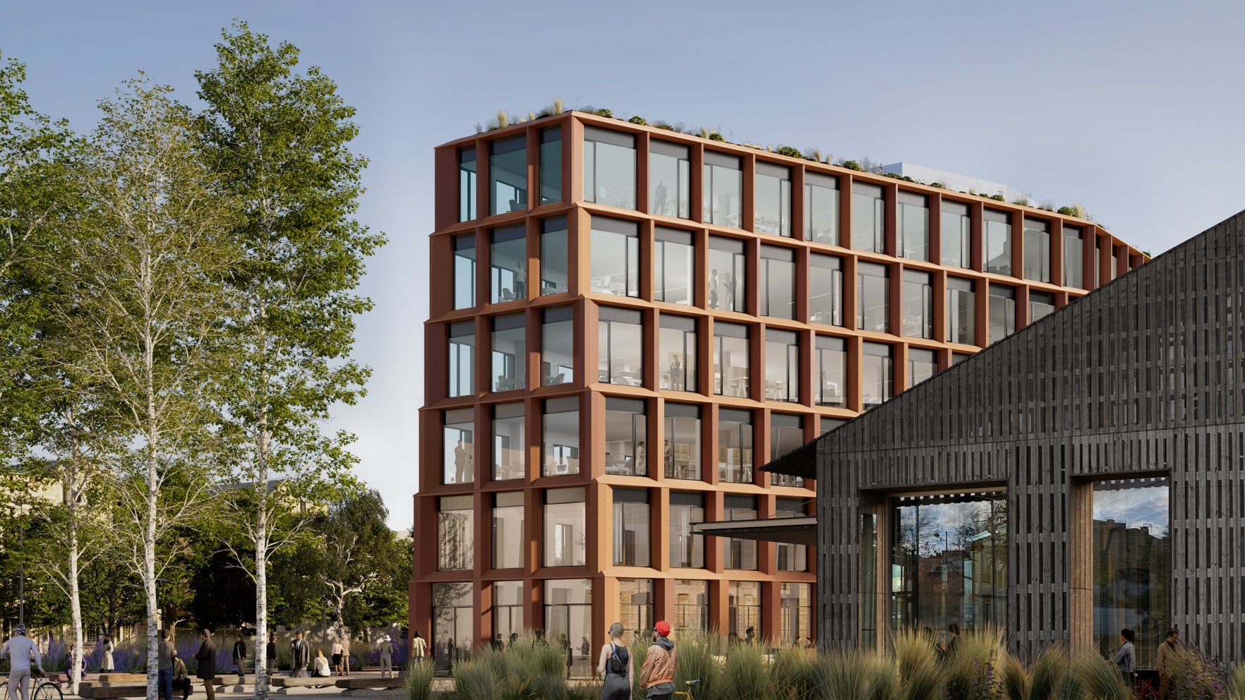 Jaunas vēsmas Rīgas centrā – "Hanzas peronu" ieskaus biroju ēkas