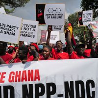 Protestētāji Ganā pieprasījuši prezidenta atkāpšanos