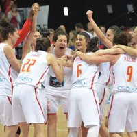 Spānijas basketbolistes trešo reizi kļūst par Eiropas čempionēm