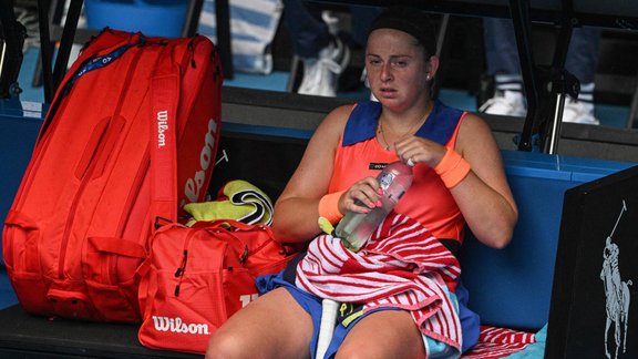 Teniss, Australian Open: Jeļena Ostapenko - Jeļena Ribakina - 1