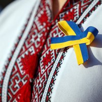 Ukraiņu koris 'Dudaryk' Rīgas pilī ticies ar Valsts prezidentu