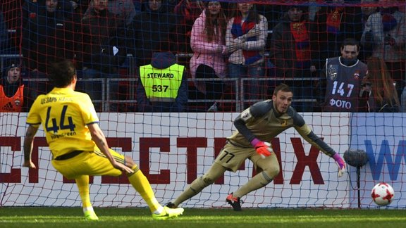 Rostov goalie Nikita Medvedev