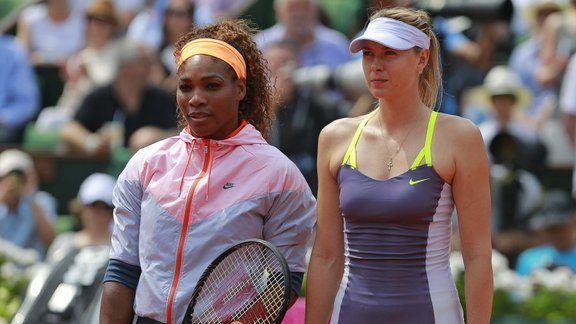 Serena Williams and Maria Sharapova